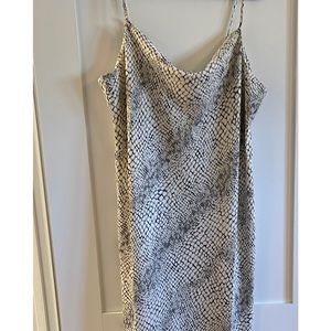 Banana Republic Slip Dress Snake Print XL NWT